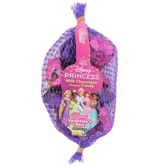 Regent Products  3.0 oz Disney Princess Mesh Bag Milk Chocolate Flavored Candy in Counter Display - Pack of 18