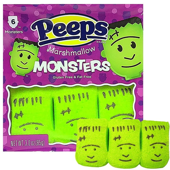 Peeps Marshmallow Monsters, Gluten Free & Fat Free, 6 count