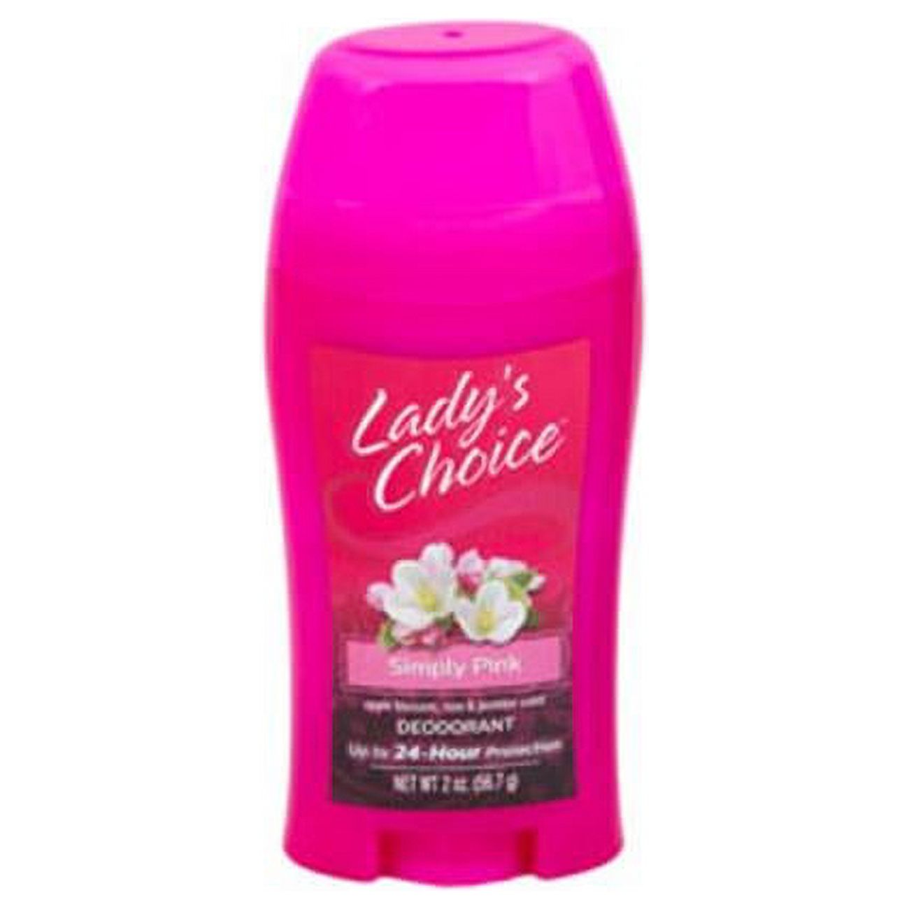 Lady's Choice Deodorant Stick Simply Pink, Up to 24Hour Protection, Apple Blossom, Rose