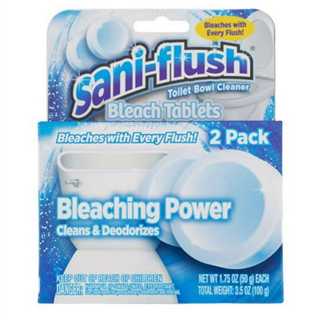 Regent Products 739596 2 Count Bleach Tablets Saniflush Toilet Bowl Cleaner with PDQ 26 Piece