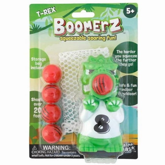 Regent Products 750114 10 in. T-Rex with 5 Foam Balls Squeezable Boomerz Toy