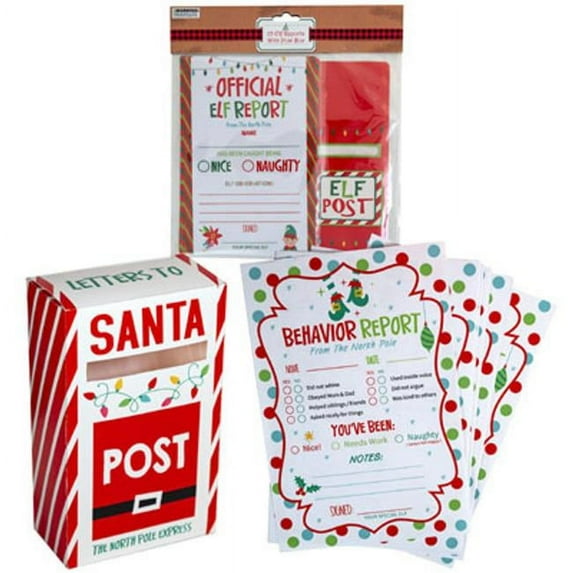 Regent Products ELF Reports & Post Box Stationery Set with Christmas Header - Pack of 25
