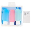 thumbnail image 1 of Regent Products G14874 2 oz PVC Pouch Fliptop Travel Bottle Kit with Identifier & Blank Labels - Pack of 3, 1 of 1