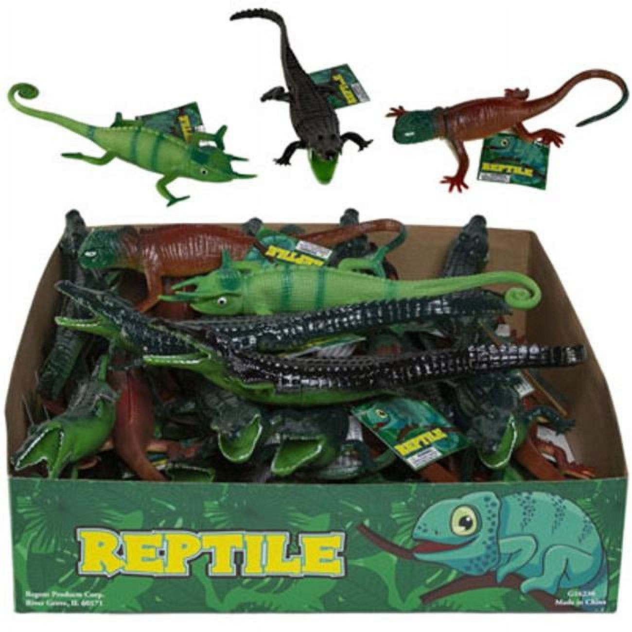 Plastic Raptors Regent Products G16236 Alligator Plastic & Lizard Reptile Figure with ...