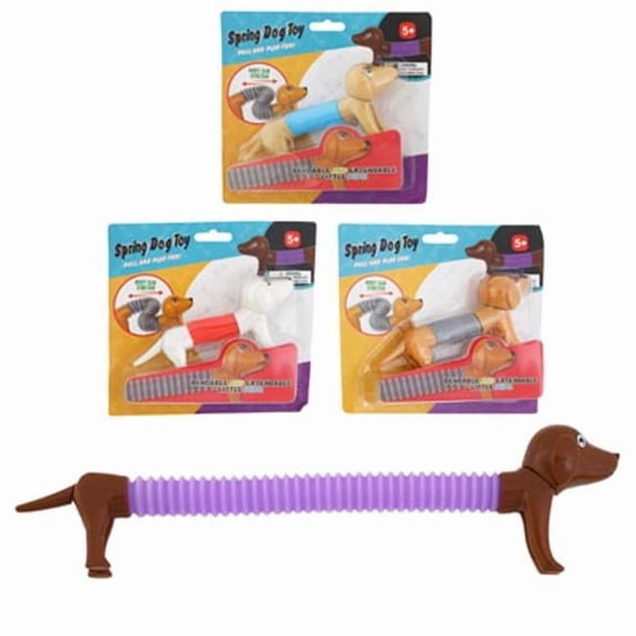 Regent Products G16281 Blister Carded Springy Dog Fidget Toys, Assorted Color