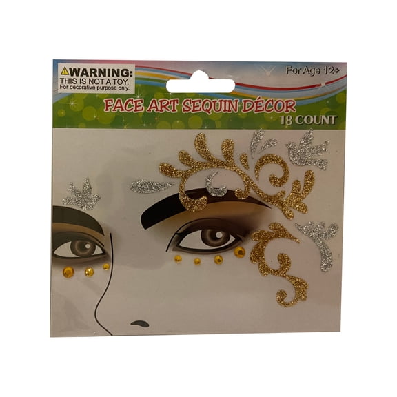 Face Art Ivy Gems And Face Stickers Costume Accessory