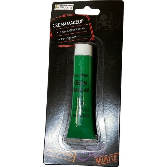 Regent Products Inc Green Color Neon Glow Cream Makeup .9oz Tube Costume Accessory