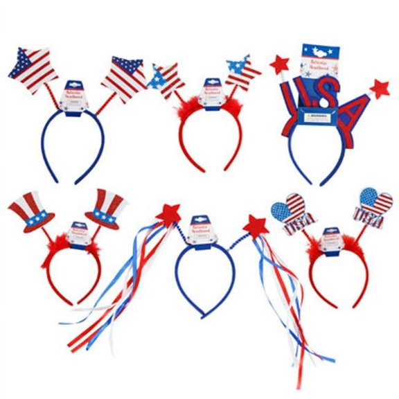 Regent Products G88216 Patriotic Style Head Bopper with Patriotic Barbell Card, 6 Assorted Color