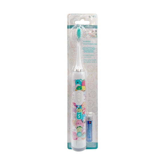 Squishmallow Sonic Powered Soft Bristles Toothbrush by Regent Products Gentle Kids Sonic Toothbrush with Soft Bristles & Fun Character Style, Pack of 1
