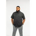 thumbnail image 1 of Regent Row Men's Big & Tall XL Black Commuter Short Sleeve Button Down Shirt, 1 of 11