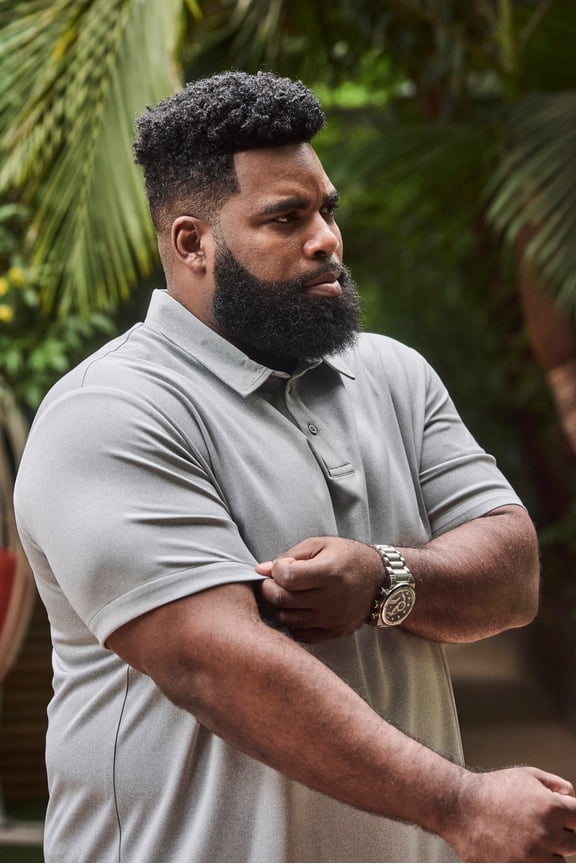 Men’s Big and Tall Commuter Tech Polo, Moisture-Wicking, Quick Dry, Stretch Fit, Plus Size Casual Shirt