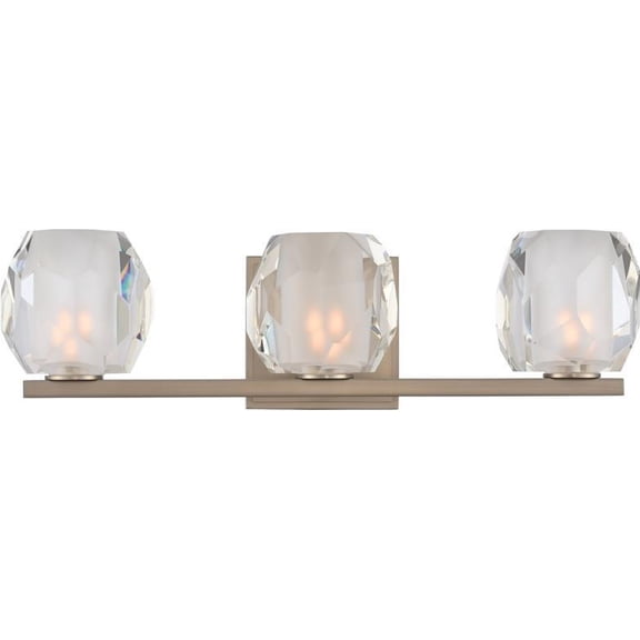 Regent Satin Nickel 3 Light Bath Fixture