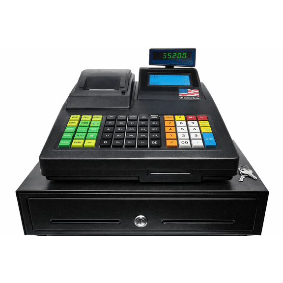 Regenta R-600 Programmable Checkout Register with Steel Drawer and 8800 Price Lookups
