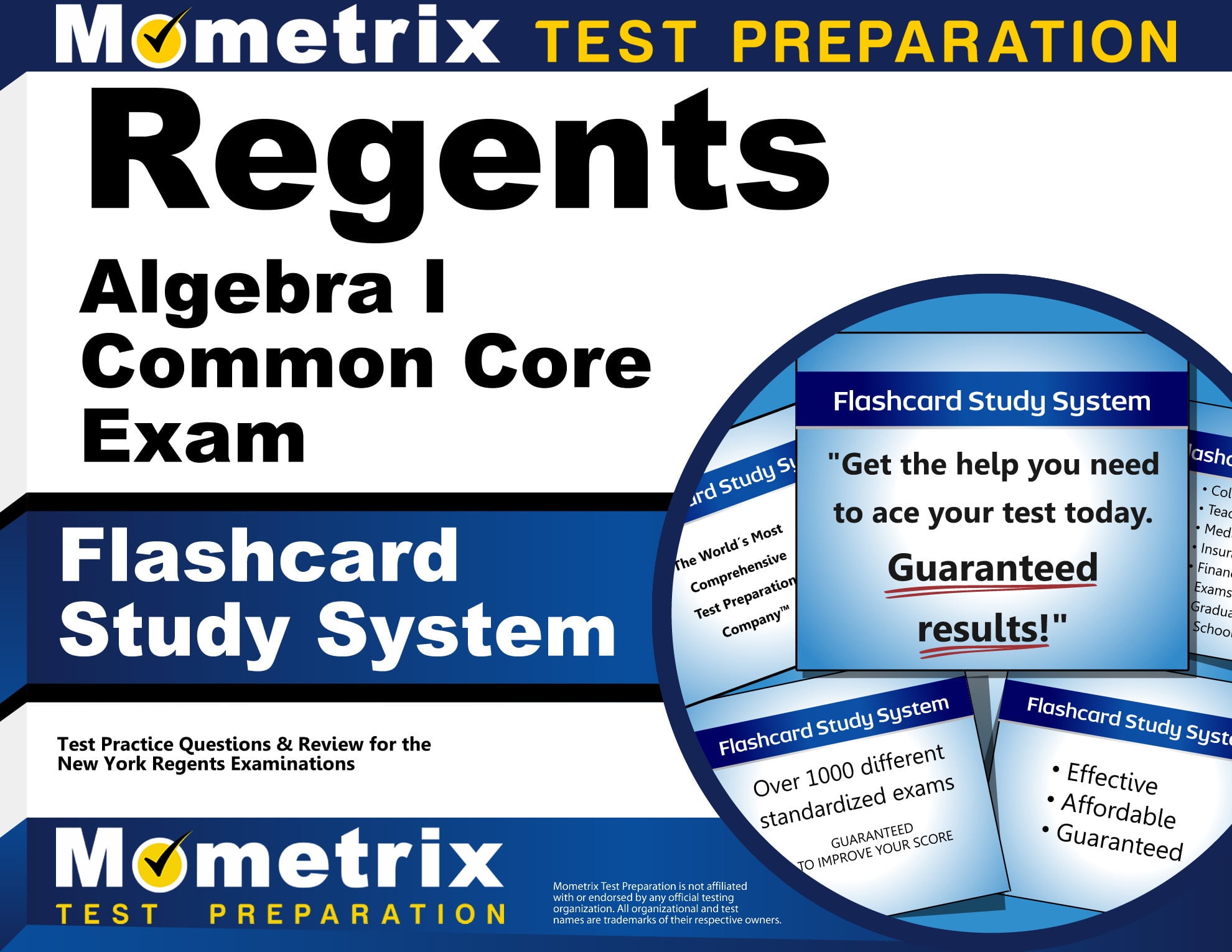 Regents Algebra I Core) Exam Flashcard Study System Regents Test Practice Questions