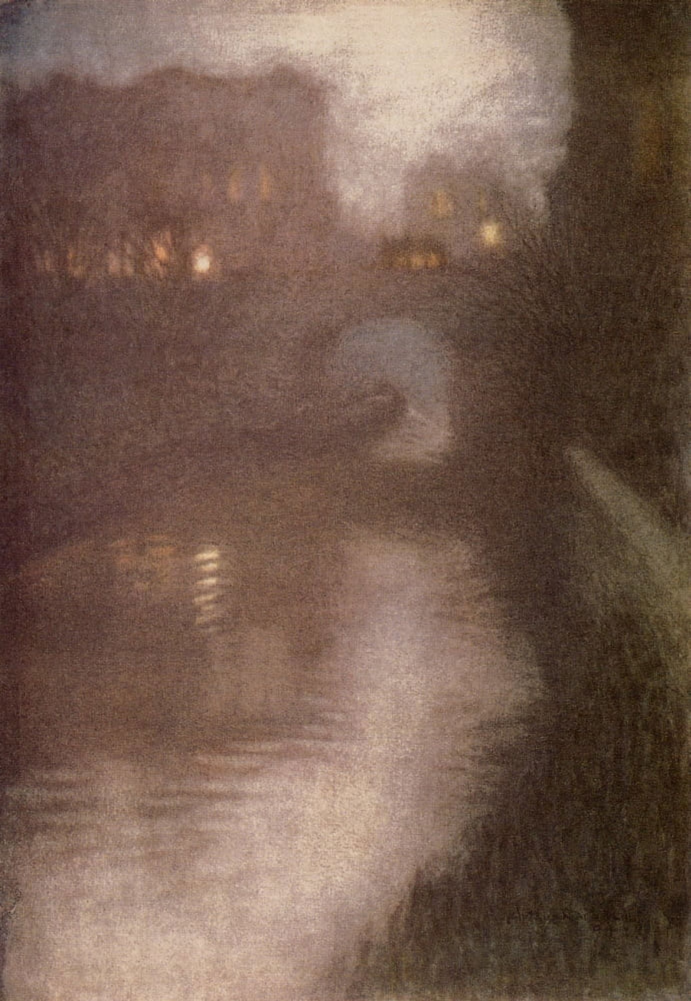 Regents Canal 1913 Canvas Art - Arthur Rackham (24 x 36)