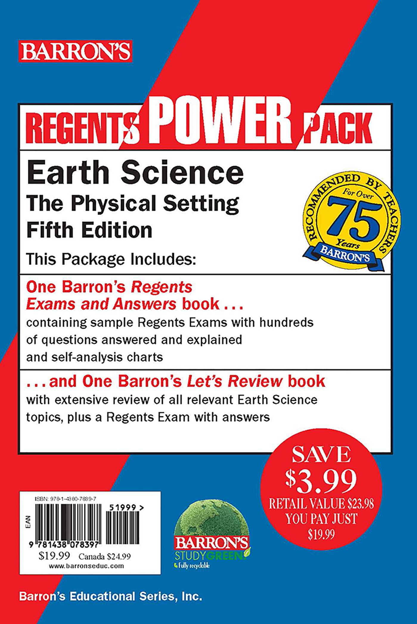 Regents Earth Science Power Pack Let's Review Earth Science + Regents