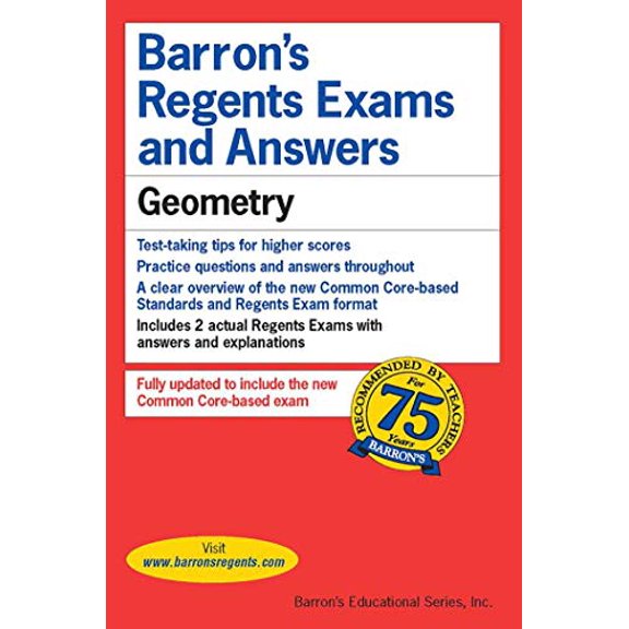 Pre-Owned Regents Exams and Answers: Geometry (Paperback) 9781438007632