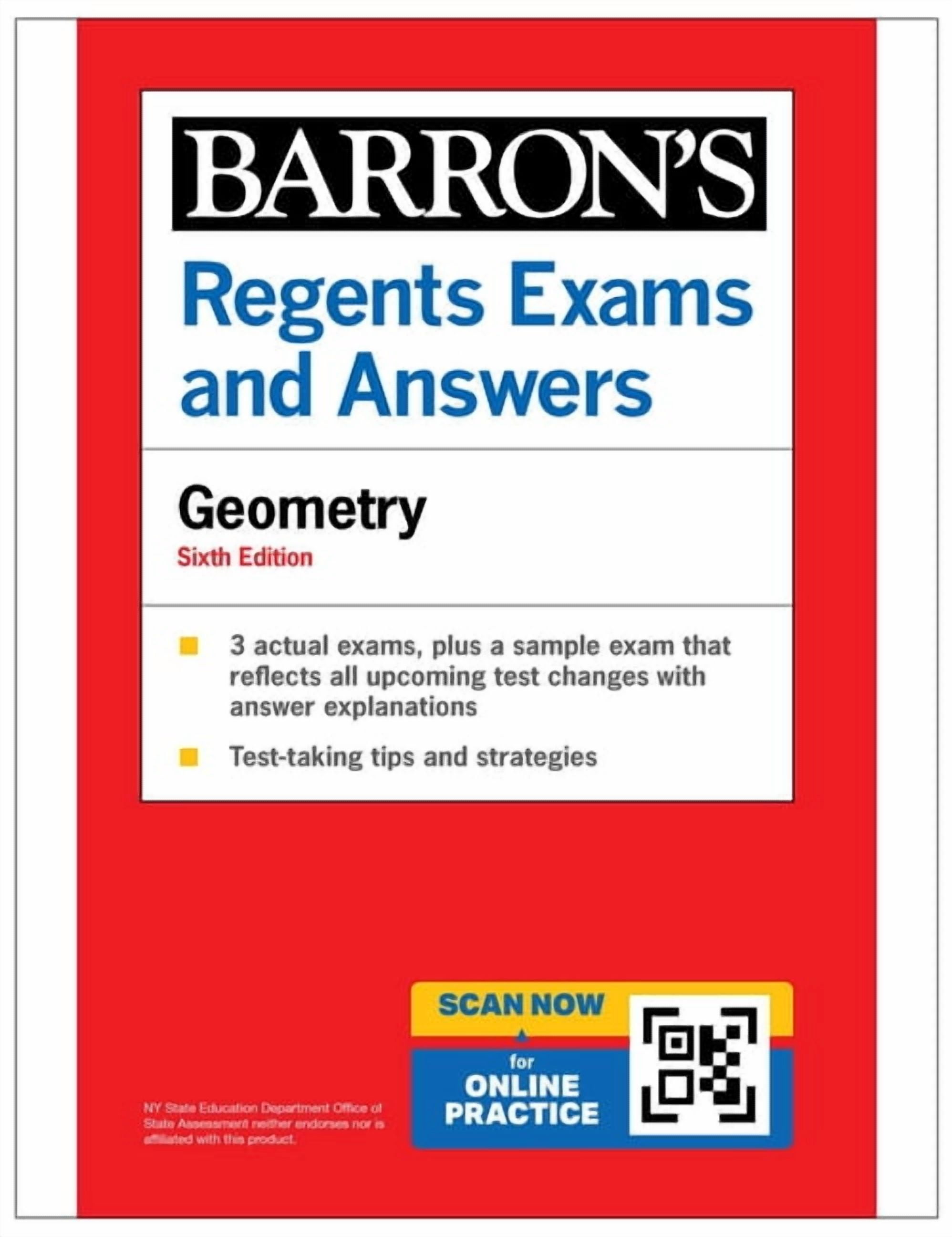 Barron's New York Regents Regents Exams and Answers: Geometry, Sixth Edition, (Paperback)