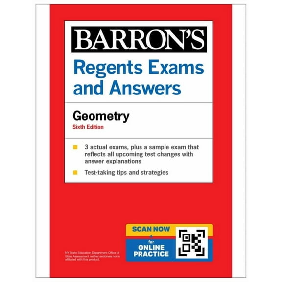 Barron's New York Regents Regents Exams and Answers: Geometry, Sixth Edition, (Paperback)