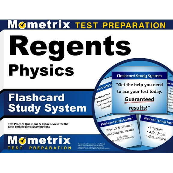 Regents Physics Exam Flashcard Study System : Regents Test Practice Questions & Review for the New York Regents Examinations (Cards)