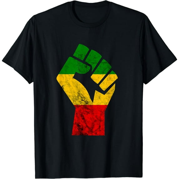 Reggae Fist Rasta Reggae Music Jamaica African Roots T-Shirt