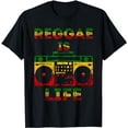 thumbnail image 1 of Reggae Is Life Music Boombox Rastafari Roots Rasta Lover T-Shirt, 1 of 5