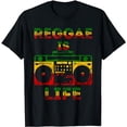 thumbnail image 1 of Reggae Is Life Music Boombox Rastafari Roots Rasta Lover T-Shirt, 1 of 5