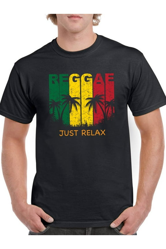 Reggae Just Relax Men T-Shirt, Male x-Large