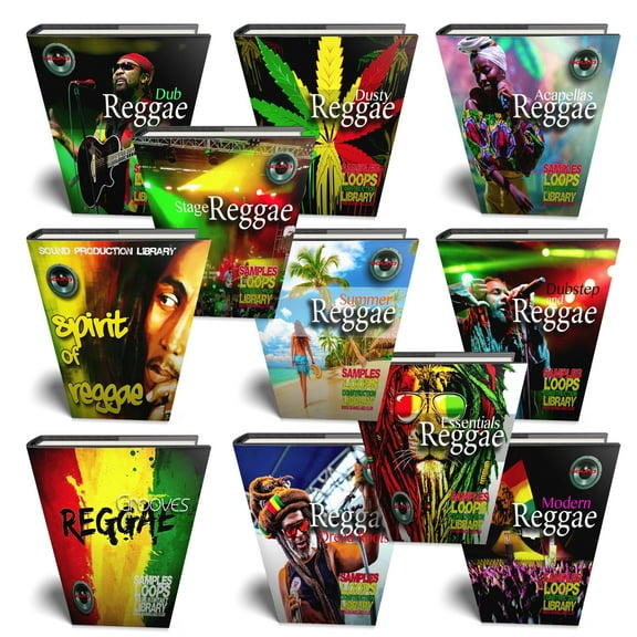 Reggae MEGA Bundle - 11 Large Essential WAVE Samples/Loop Studio Libraries. Download only!
