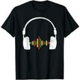 thumbnail image 1 of Reggae Music Headphones Rastafari Dancehall Dub Rasta Gift T-Shirt, 1 of 4
