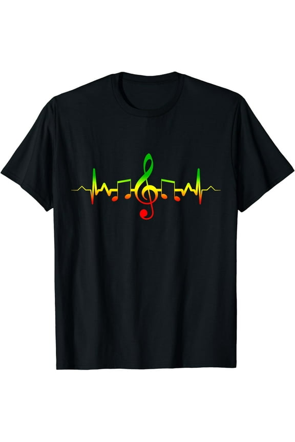Reggae Music Heartbeat T-Shirt - Jamaica Rasta Tee Gift mens t shirt,black,women,funny,misfits,men,journey