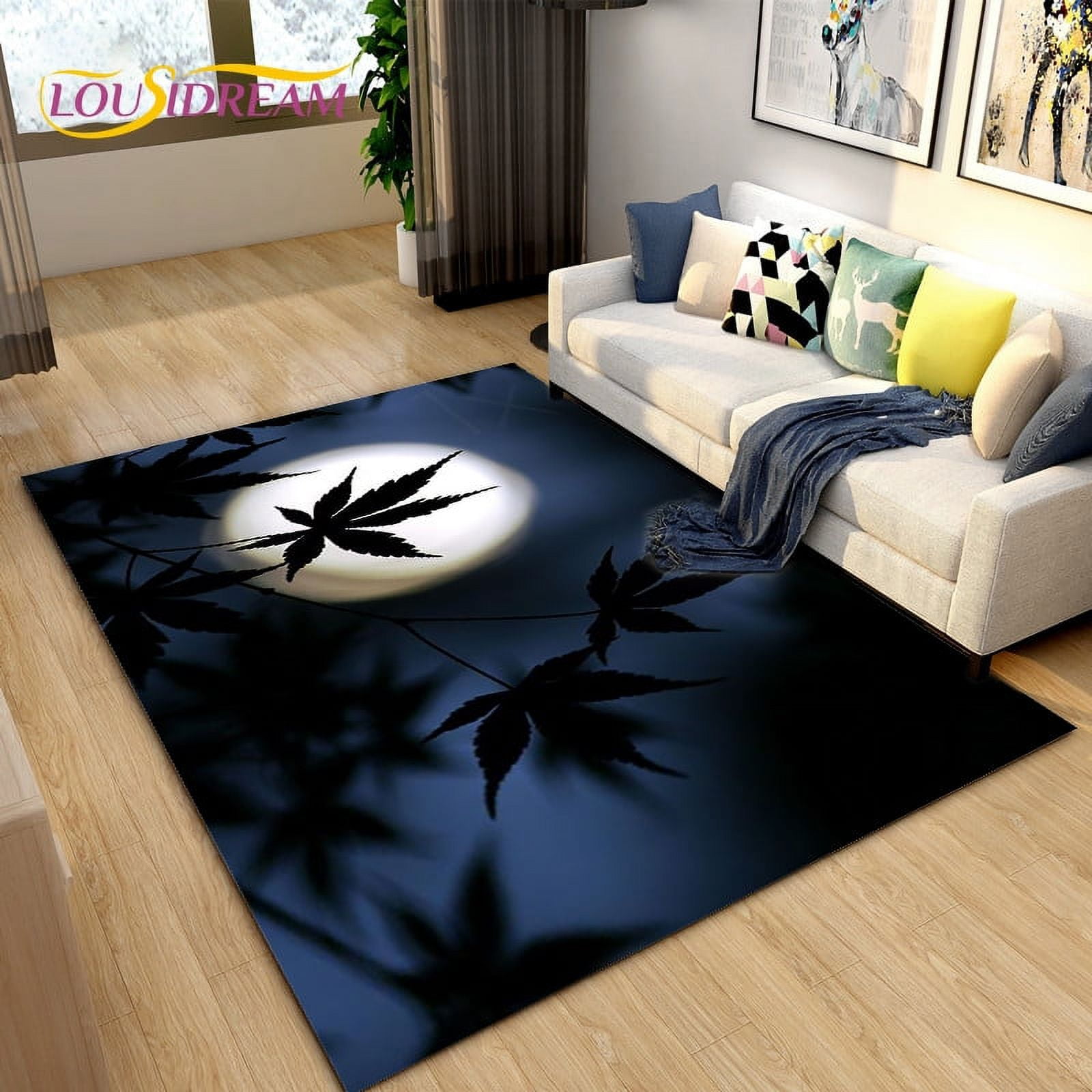 Reggae Leaf Rasta Round Rug