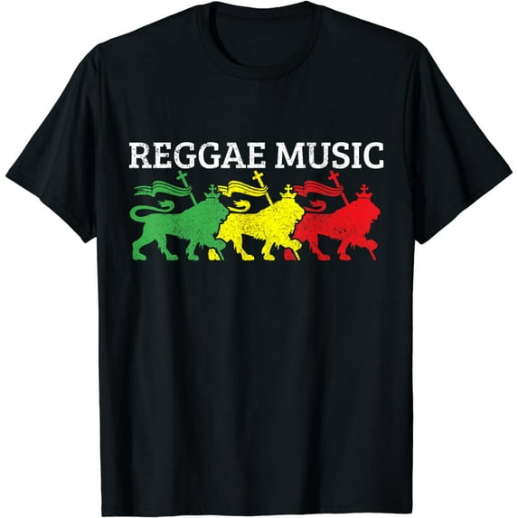 Reggae Music Rastafari Lion Of Judah Jamaica Rasta Gift T-Shirt