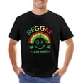 thumbnail image 1 of Reggae Music Reggae Smile Just Relax Men’s T-Shirt 100% Cotton Casual Short Sleeve Tops Gift Tee Black M, 1 of 5