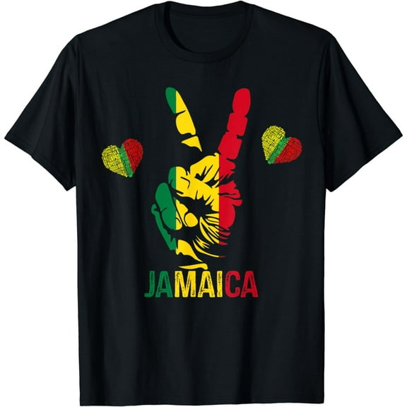 Reggae Rasta Colors Red Green Yellow Jamaica T-Shirt