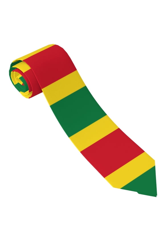 Reggae Rasta Flag Tie For Men Funny Neckties Fashion Gentleman Soft Comfortable Ties