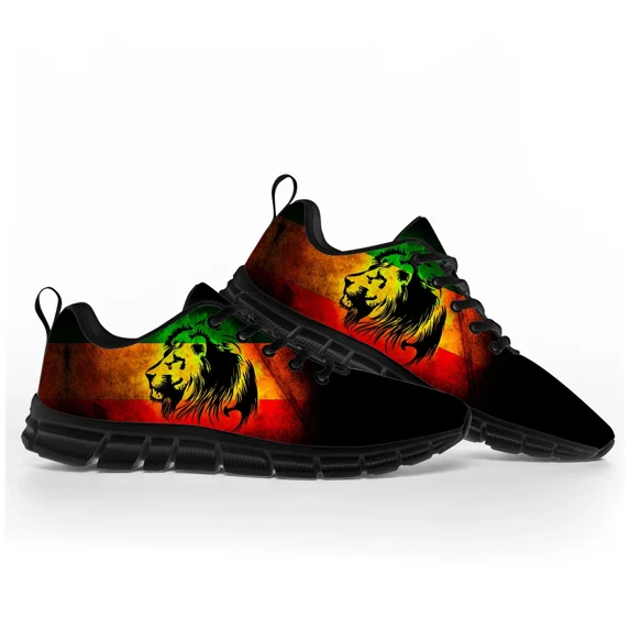 Reggae Rastafarian Rasta Rastafari Lion of Judah Sports Shoes Mens Womens Teenager Kids Children Sneakers Custom Couple Shoes