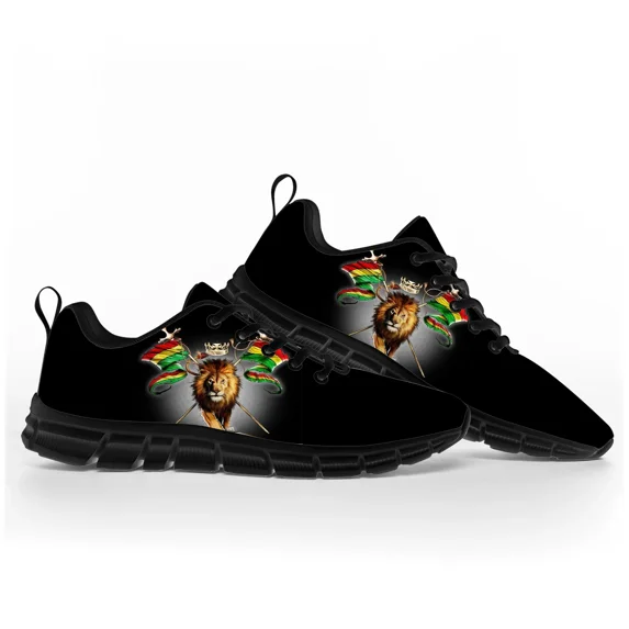 Reggae Rastafarian Rasta Rastafari Lion of Judah Sports Shoes Mens Womens Teenager Kids Children Sneakers Custom Couple Shoes