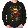 thumbnail image 1 of Reggae Roots Rastafari Teddy Bear Sweatshirt for Men or Women Brisco Brands S, 1 of 6