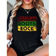 Reggae Roots Rock T-Shirt - Jamaica Rastafari Shirt Gift T-Shirt