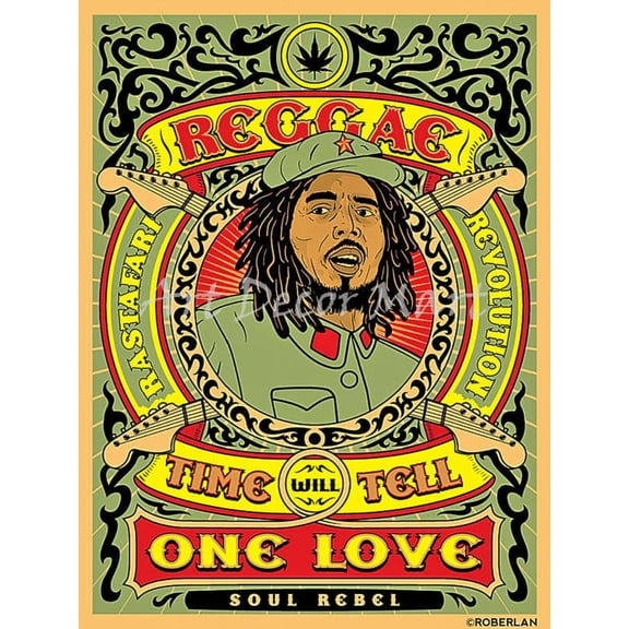 Reggae Time Will Tell - CANVAS OR WALL ART PRINT PRINT