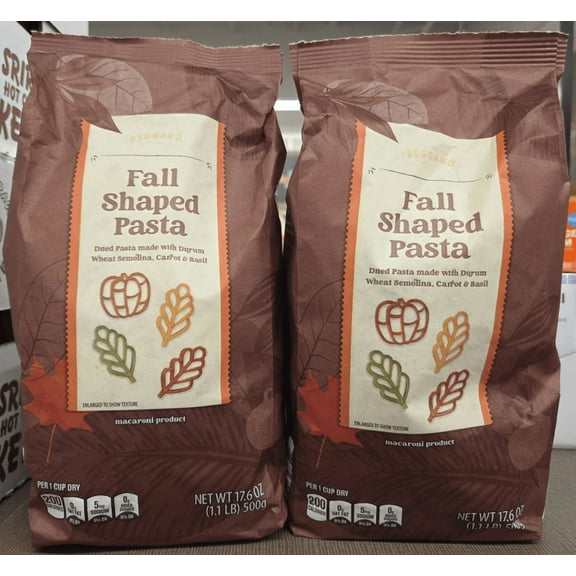 Reggano Fall Shaped Pasta Macaroni Product 17.6oz 500g (2 Bags)