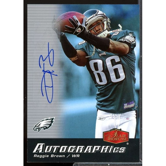 Reggie Brown SP Card 2006 Flair Showcase Autographics #AUBR