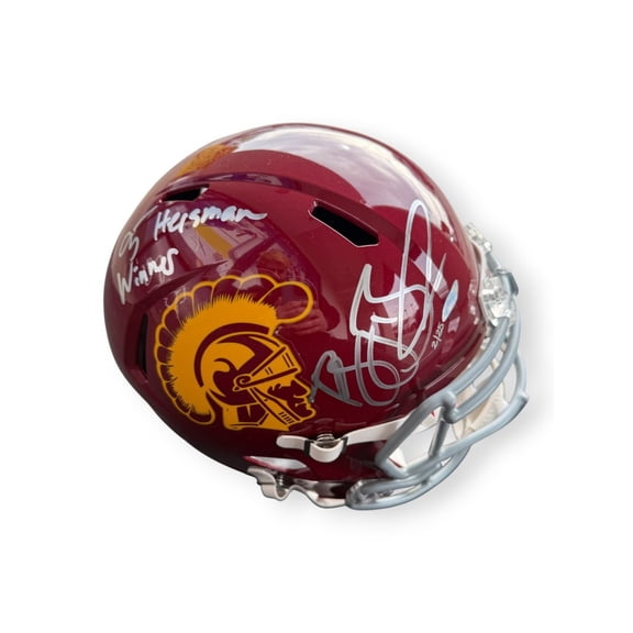 Reggie Bush Autographed Full Sized Helmeet "05 Heisman Winner" 2/25 Trojans UDA
