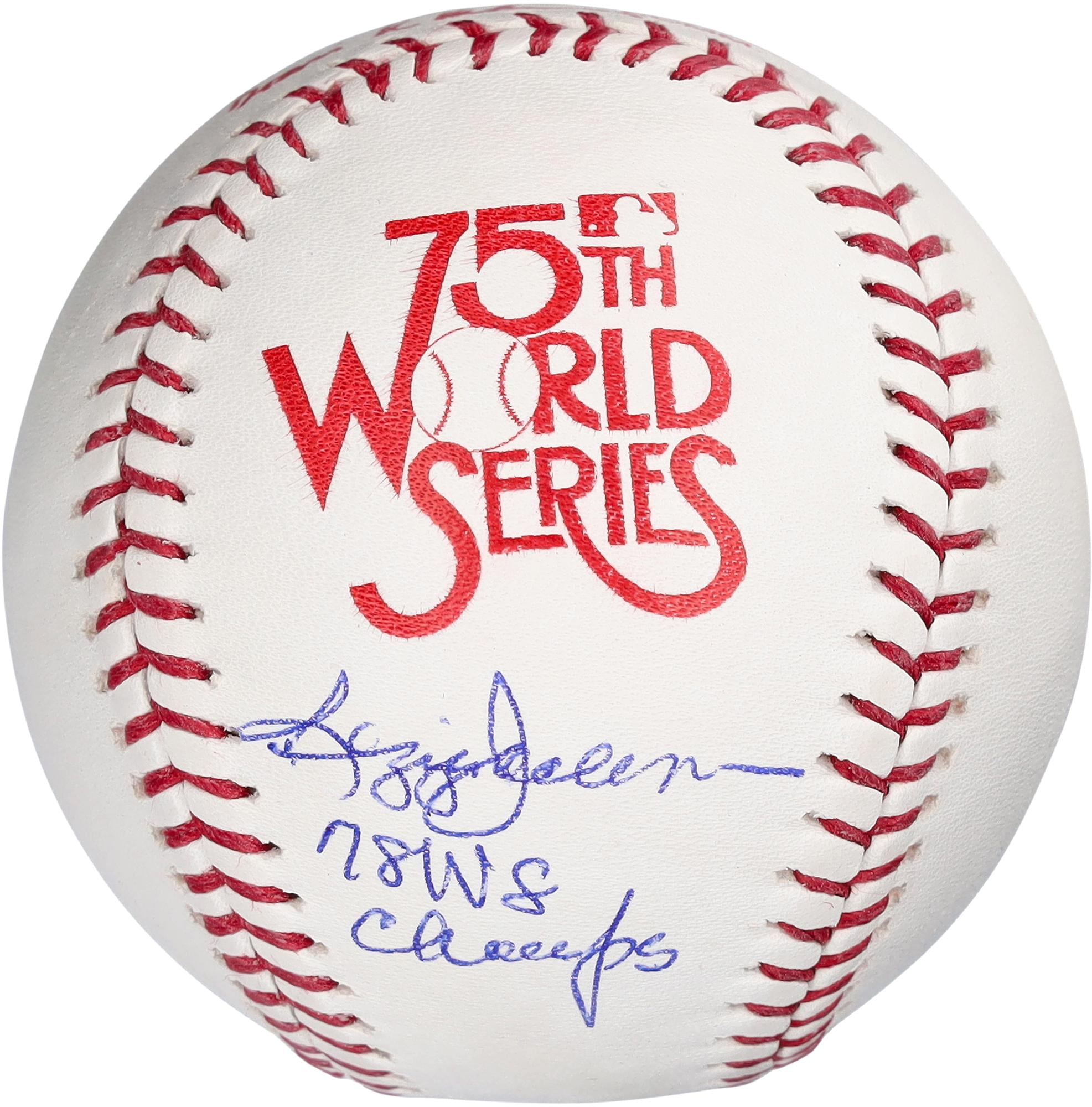 Reggie Jackson New York Yankees Autographed 1978 World Series Logo Baseball with "78 WS Champs" Inscription - Fanatics Authentic Certified
