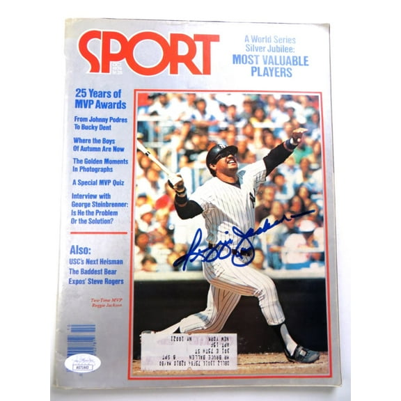 Reggie Jackson Signed Autographed Magazine SPORT 1979 Yankees JSA AG71443