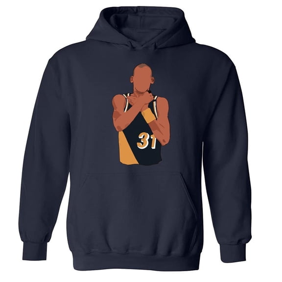 Reggie Miller Indiana Choke Hooded Sweatshirt Hoodie