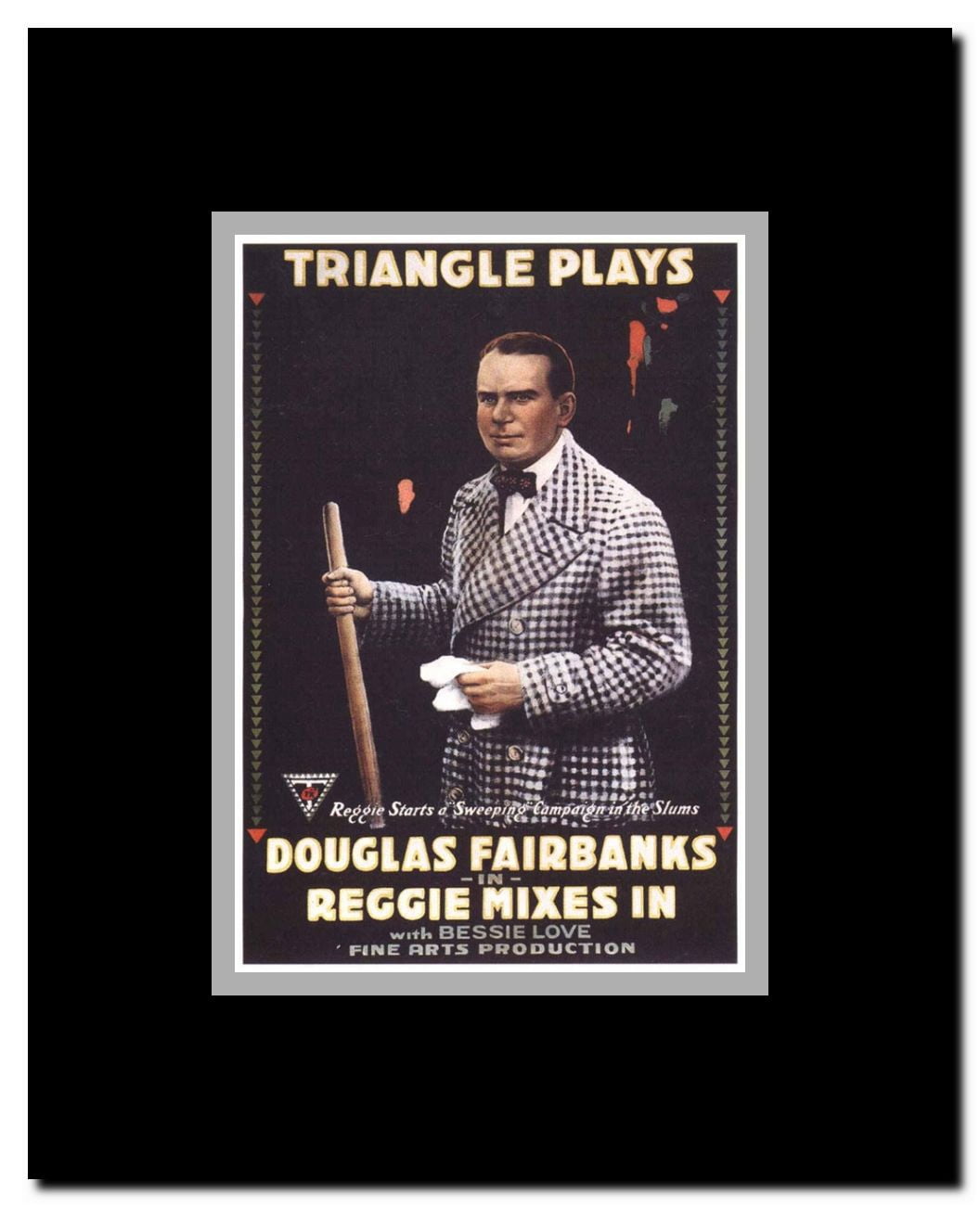 Reggie Mixes In Framed Movie Poster