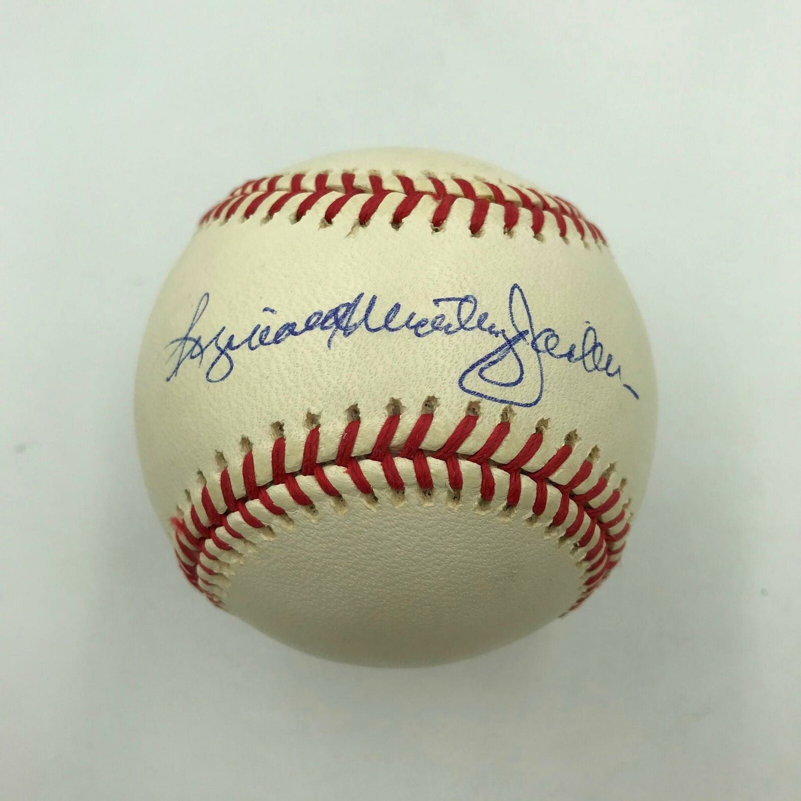 Reggie Reginald Martinez Jackson Full Name Signed Major League Baseball