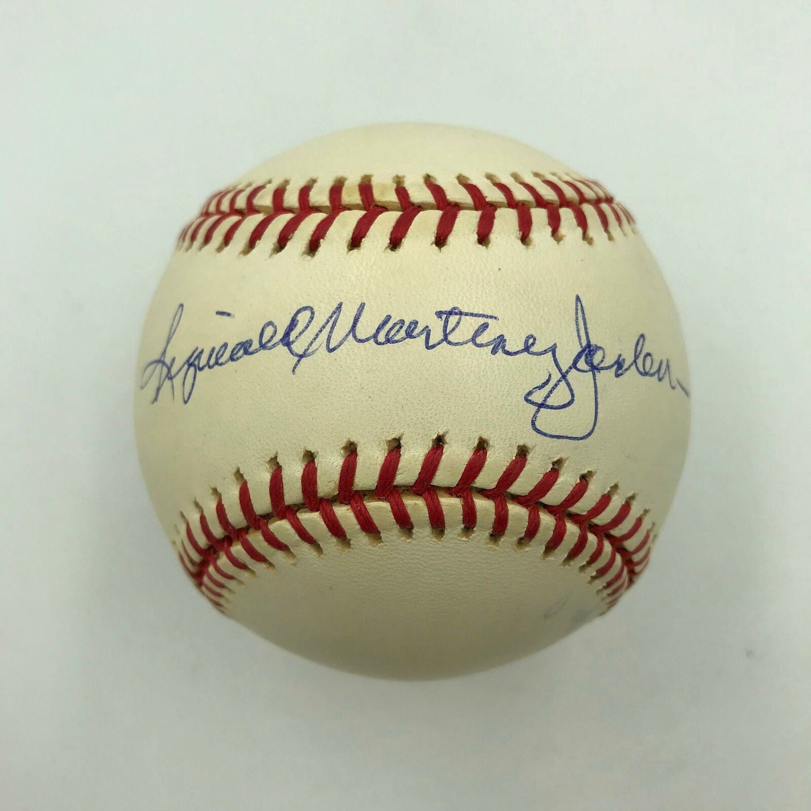 Reggie Reginald Martinez Jackson Full Name Signed Major League Baseball